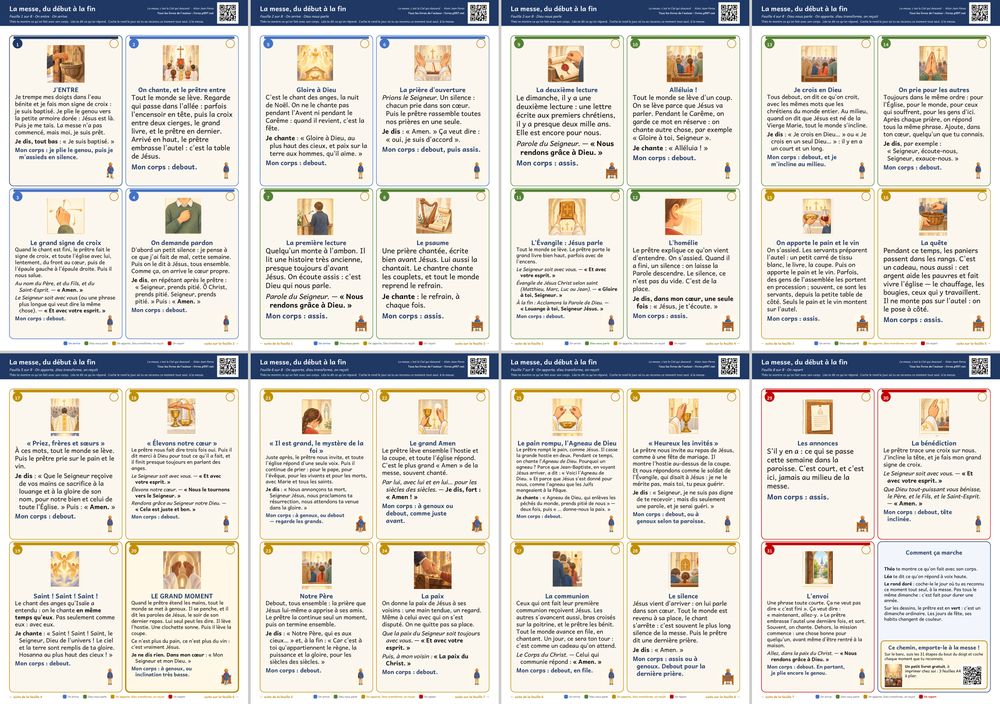 Les 8 feuilles de la grande frise assemblées
