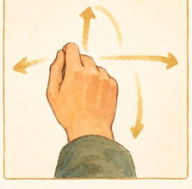 Illustration de l'étape 3 de la messe : Le grand signe de croix