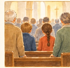 Illustration de l'étape 10 de la messe : Alléluia !