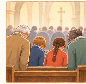 Illustration de l'étape 13 de la messe : Je crois en Dieu