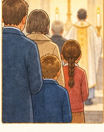 Illustration de l'étape 27 de la messe : La communion